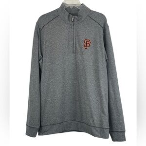 Cutter & Buck San Francisco fans Drytec 1/4 zip pull over. Size large GUC